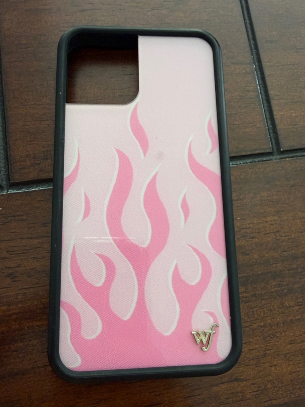 Flames pink Wildflowers iPhone 12 / 12 Pro Case